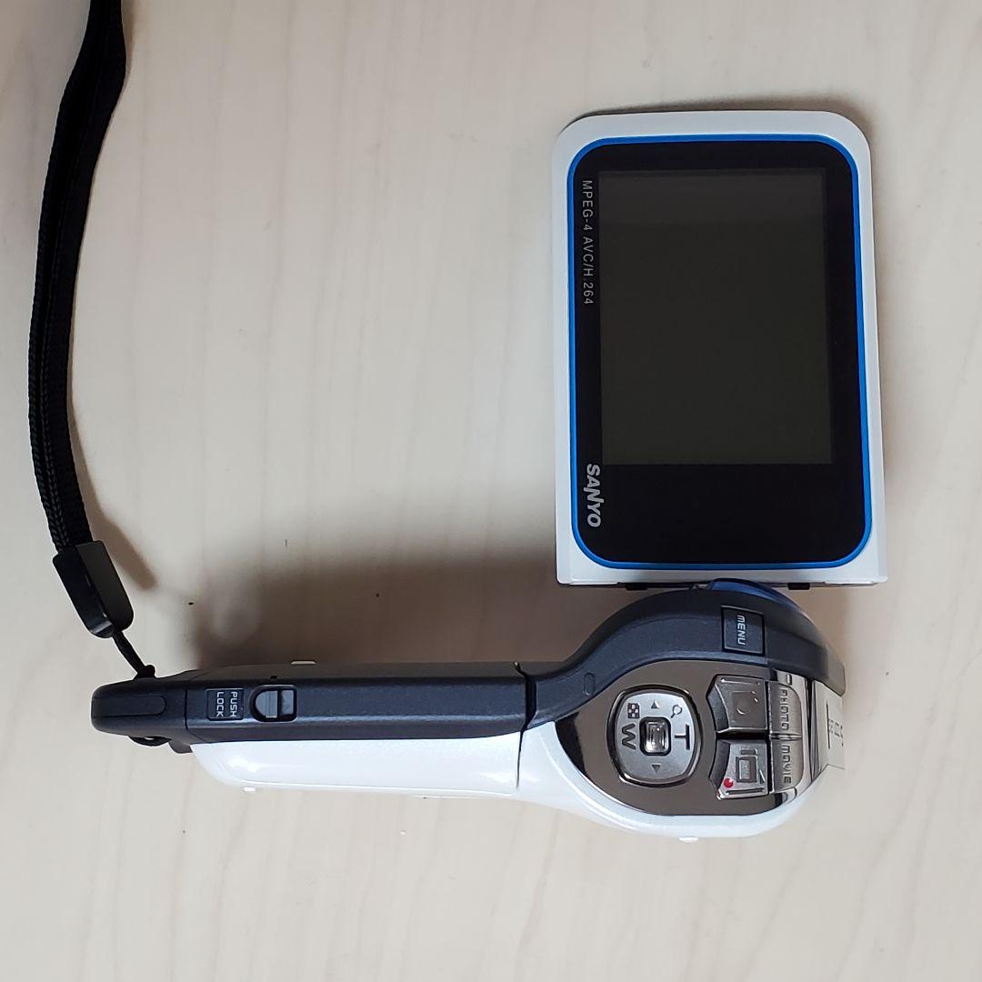 希少 外箱、純正ケース付 SANYO Xacti DMX-CA8 ブルー