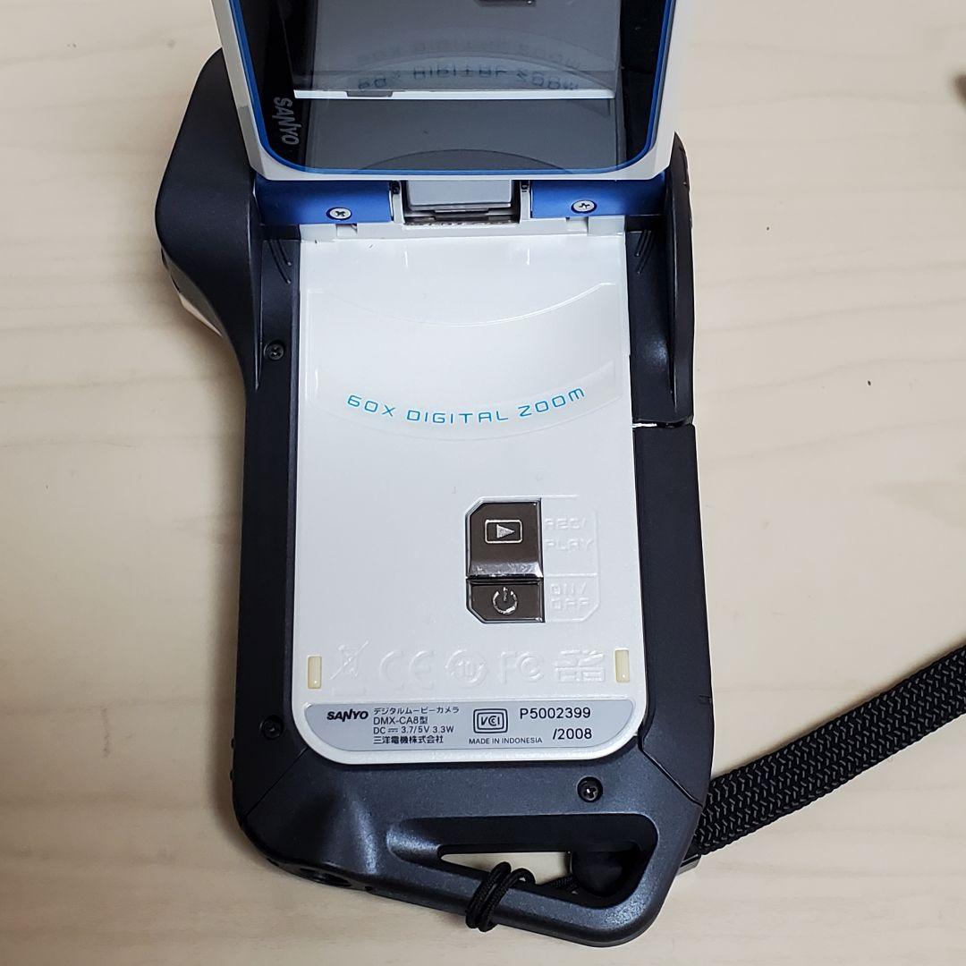 希少 外箱、純正ケース付 SANYO Xacti DMX-CA8 ブルー