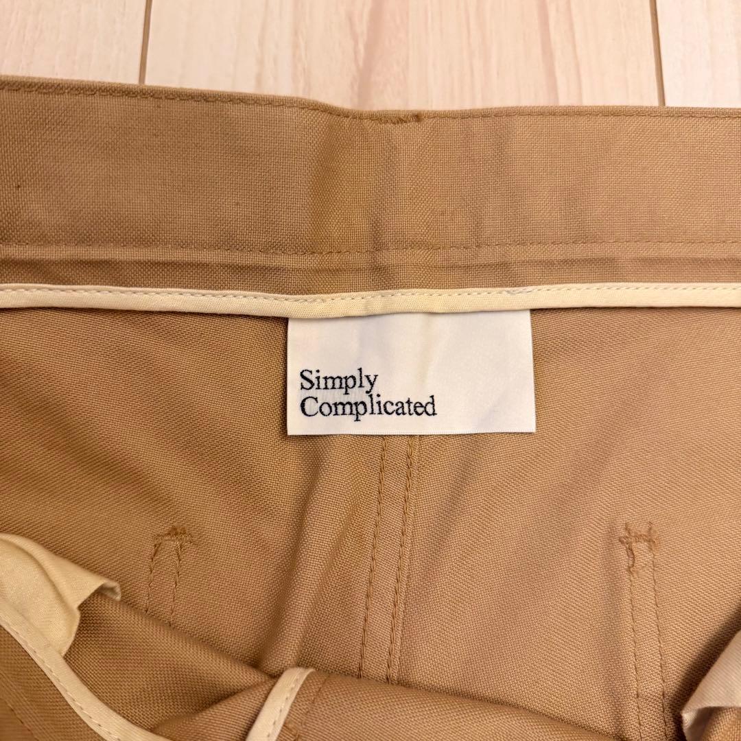 パンツ simply complicated LOOSE FIT CHINO BEIGE