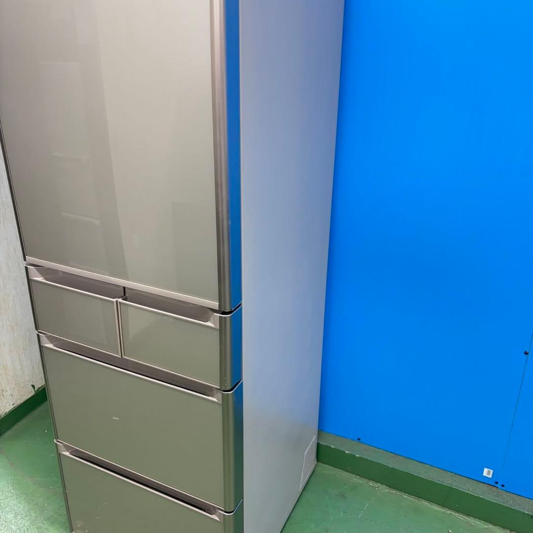 704 鏡面　大型冷蔵庫　400L強　極美品　自動製氷機　5ドア　半年保証　格安