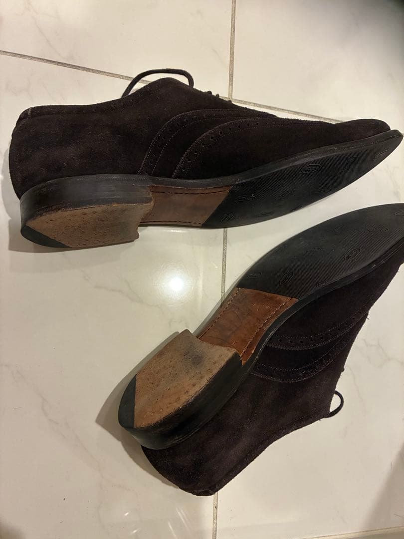 最終価格✨Church'sチャーチ✨スエードウイングチップ、ダークブラウン