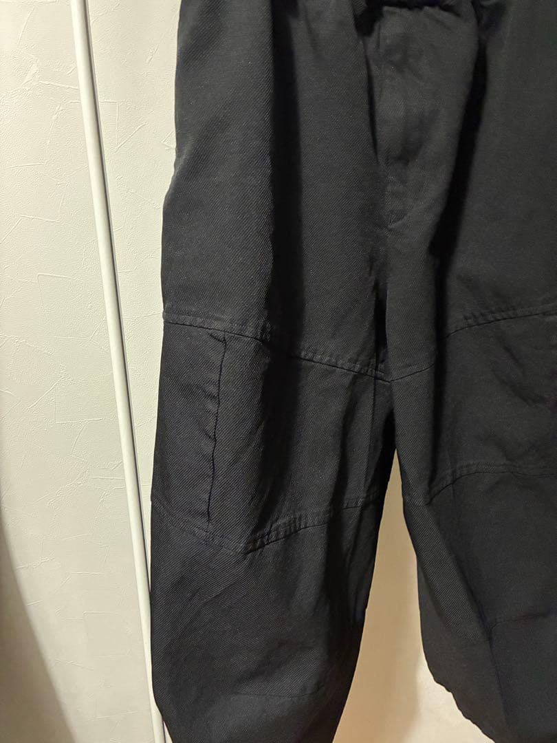 BLACK COMME des GARCONS ポリエステルクロップドパンツ