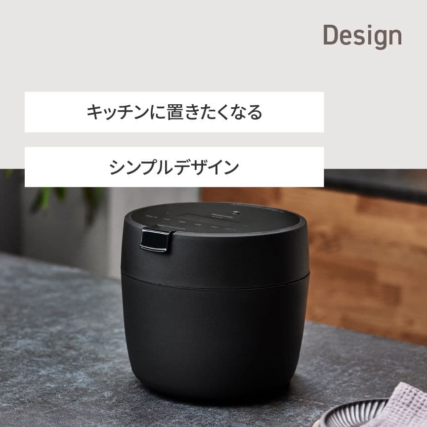 Panasonic SR-CR10B 炊飯器 5合炊き ブラック