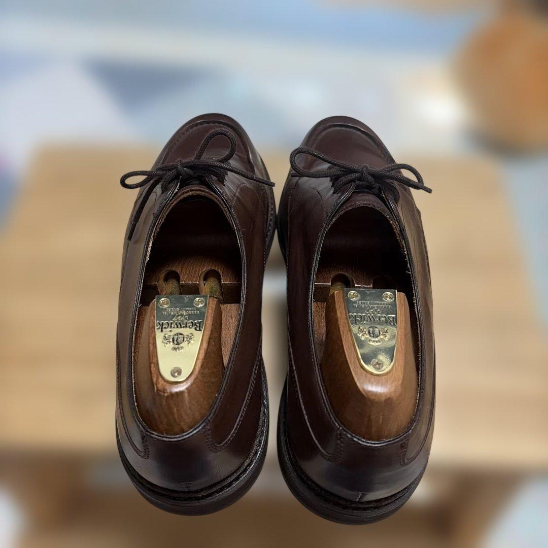 [美品]バーウィックBerwick 4477 ダークブラウン　シューツリー付
