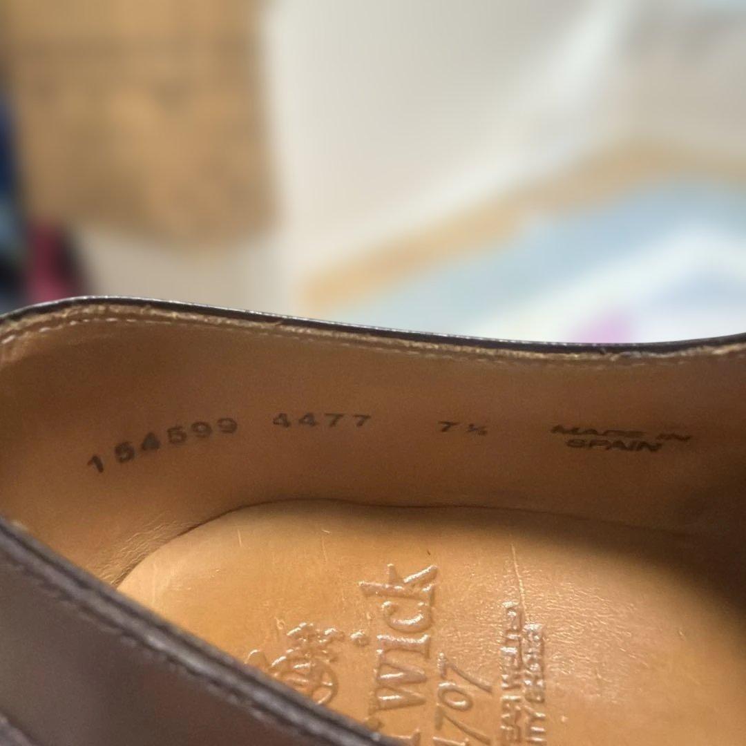 [美品]バーウィックBerwick 4477 ダークブラウン　シューツリー付