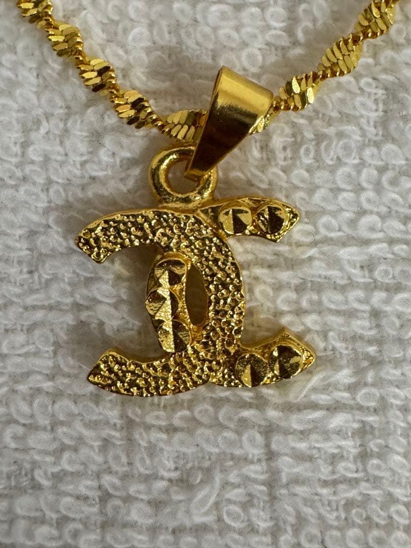 新品　ゴールド Cロゴ ネックレス　999刻印有り　5g 即購入可