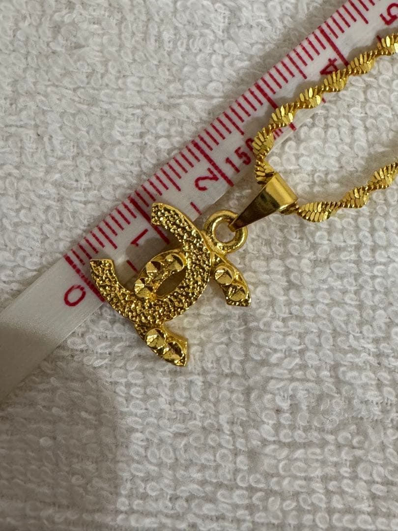 新品　ゴールド Cロゴ ネックレス　999刻印有り　5g 即購入可