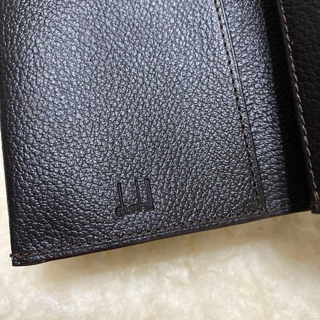 未使用　ダンヒル　dunhill　名刺入れ　カードケース　ブラウン　PVCレザー