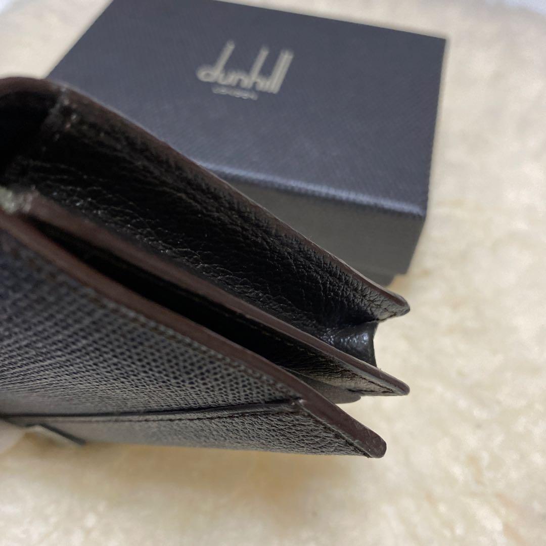 未使用　ダンヒル　dunhill　名刺入れ　カードケース　ブラウン　PVCレザー