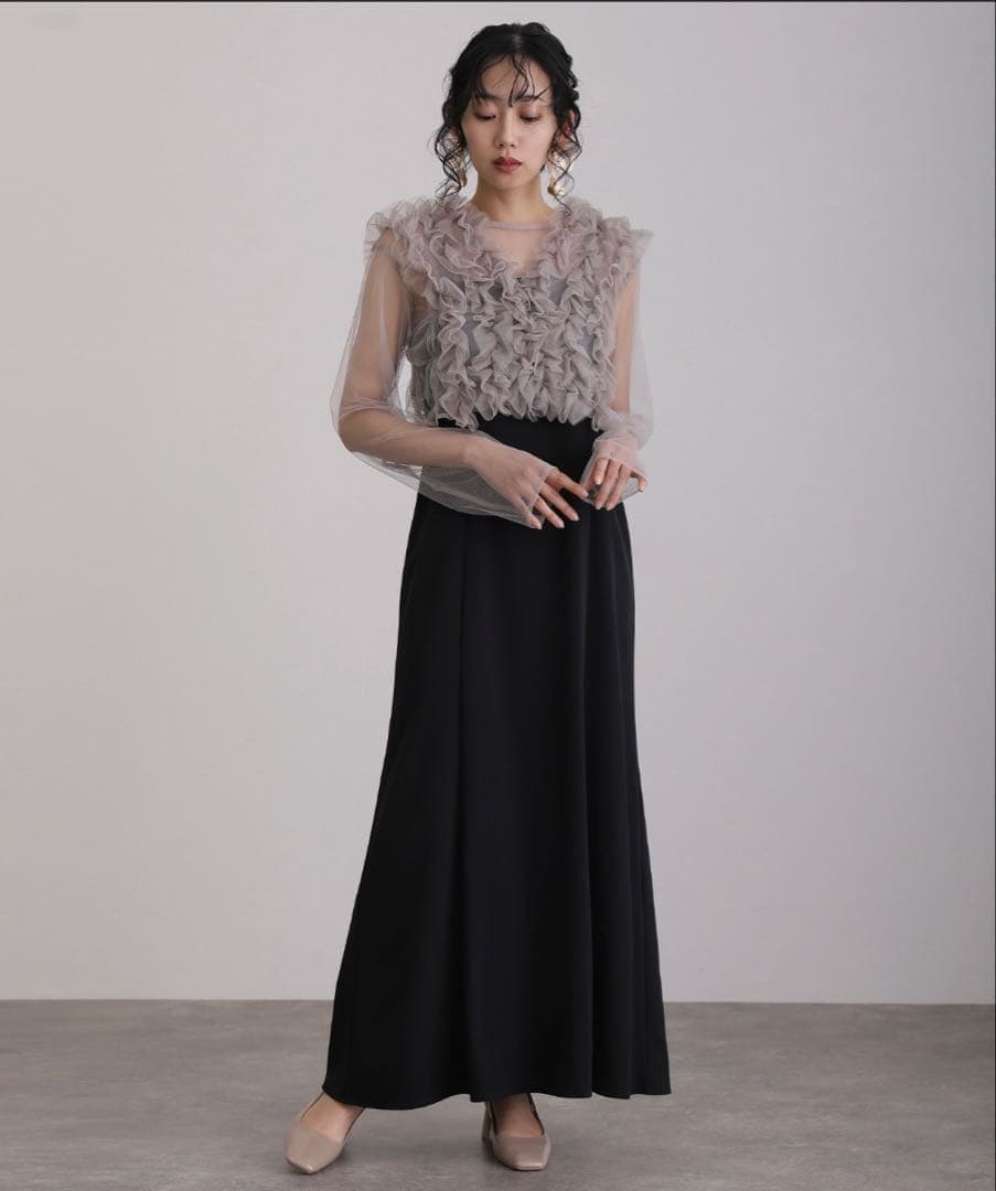 kana♡ Many way frill dress Sサイズ　ブラック