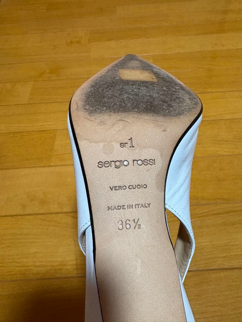 sergio rossi SR1 ミュール 36.5 ライトブルー