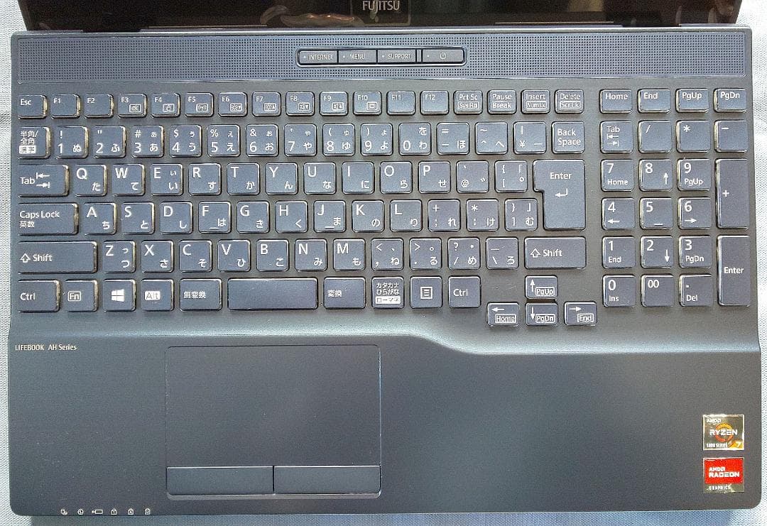 Windowsノート本体 LIFEBOOK AH50/F1 Ryzen 7/NVMe512G/16G/BR