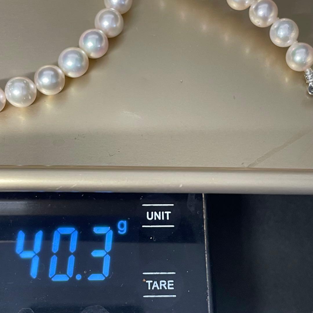 【高島屋 大珠 】美品 あこや真珠パールネックレス 8.0-8.4mm テリ強