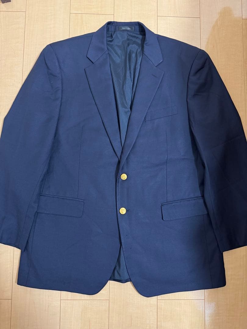 【美品】ラルフローレン 紺ブレ ウール100%