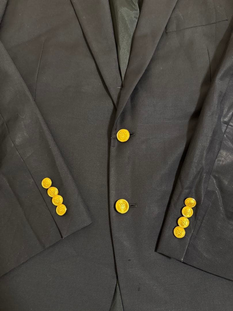 【美品】ラルフローレン 紺ブレ ウール100%