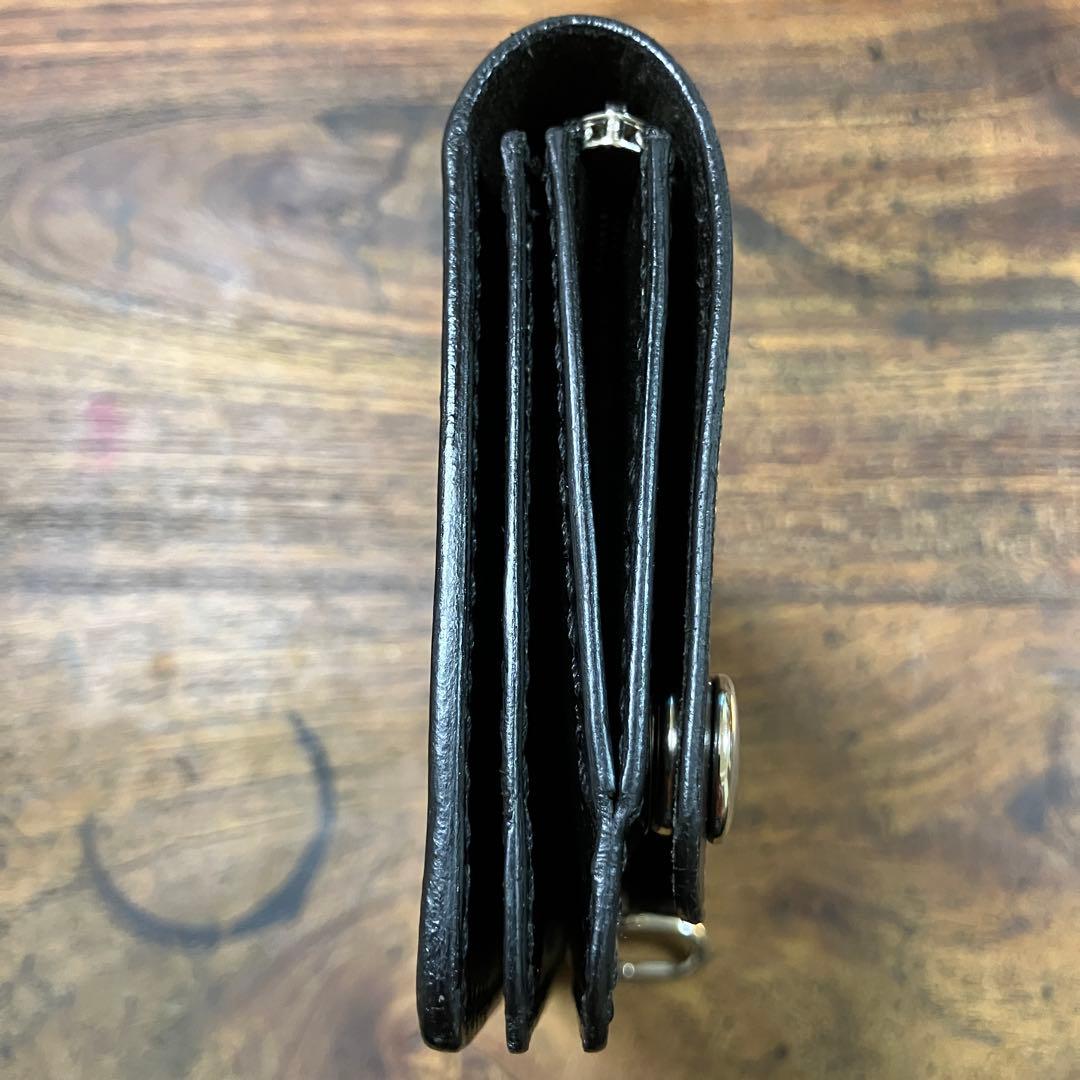 k@2様オーダー品 ミドルトラッカーウォレット　ブラック　国産本革