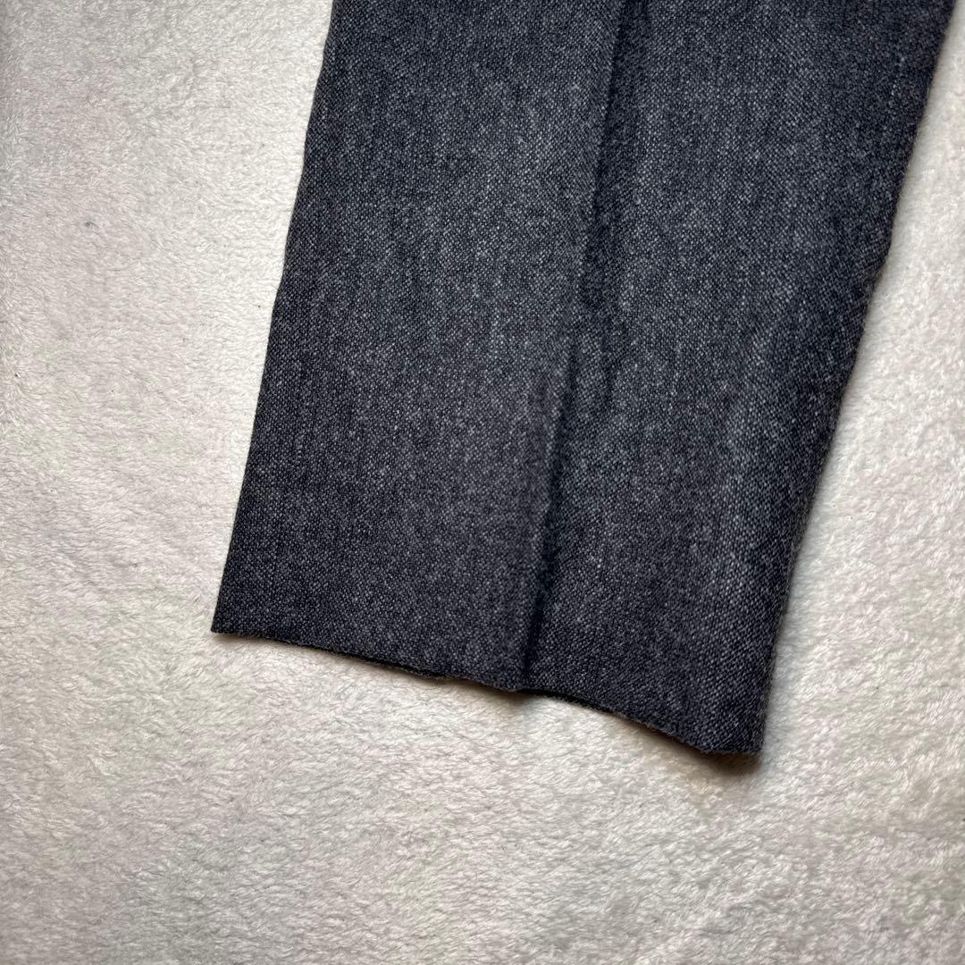 75 未使用　インコテックス　スラックス　グレー　ツイード　46