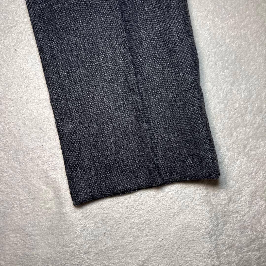 75 未使用　インコテックス　スラックス　グレー　ツイード　46