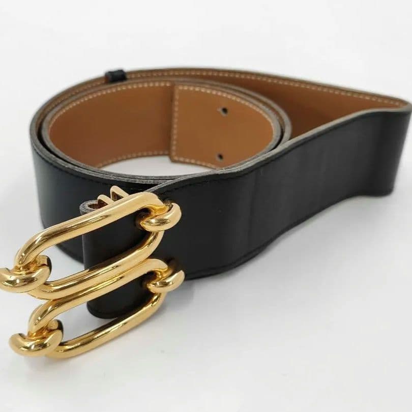 HERMES エルメス ダブルリングベルト 奨サイズ70-80cm 幅4 d37