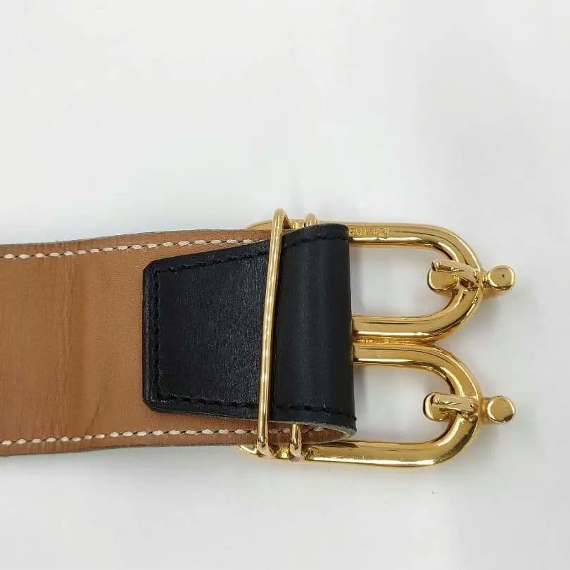 HERMES エルメス ダブルリングベルト 奨サイズ70-80cm 幅4 d37