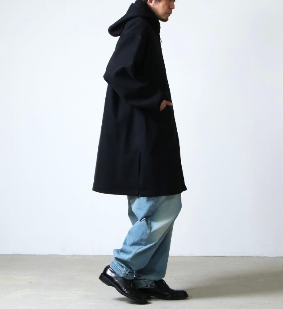 最終値下comoli メルトンフーデッドコート