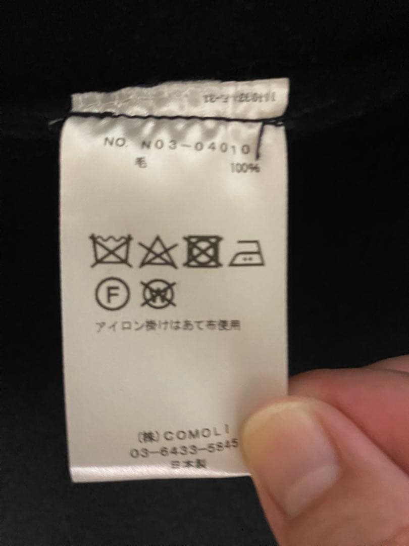 最終値下comoli メルトンフーデッドコート