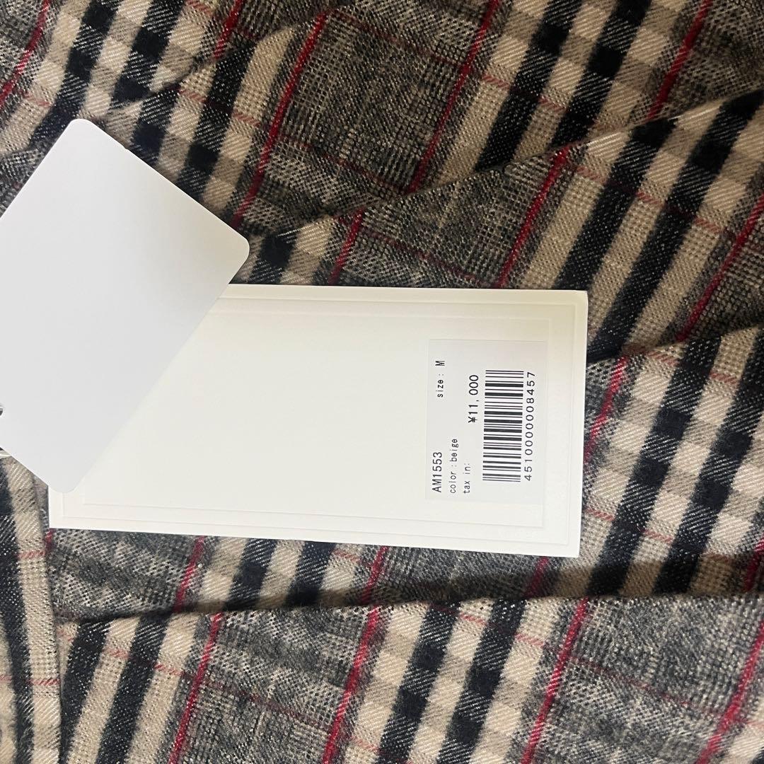 スカート andmary monica check pleats mini skirt