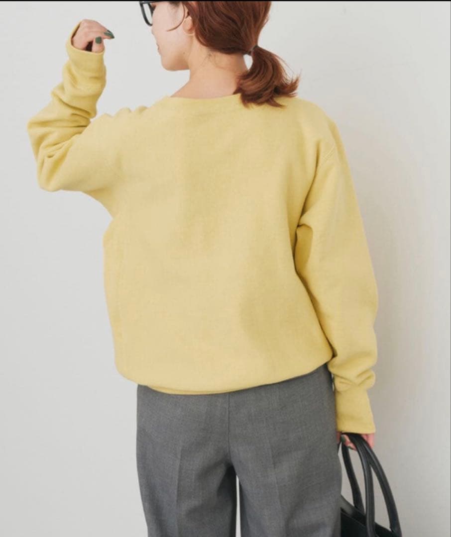 Spick &spanチャンピオンスウェットイエロー