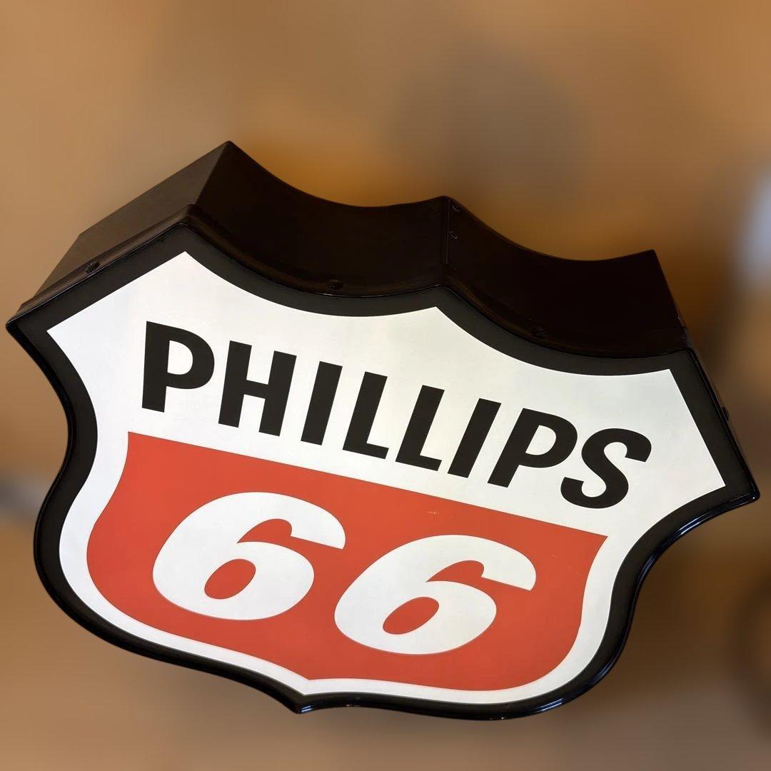 PHILLIPS66 大型ライト vintage ガソリン USA 電飾看板