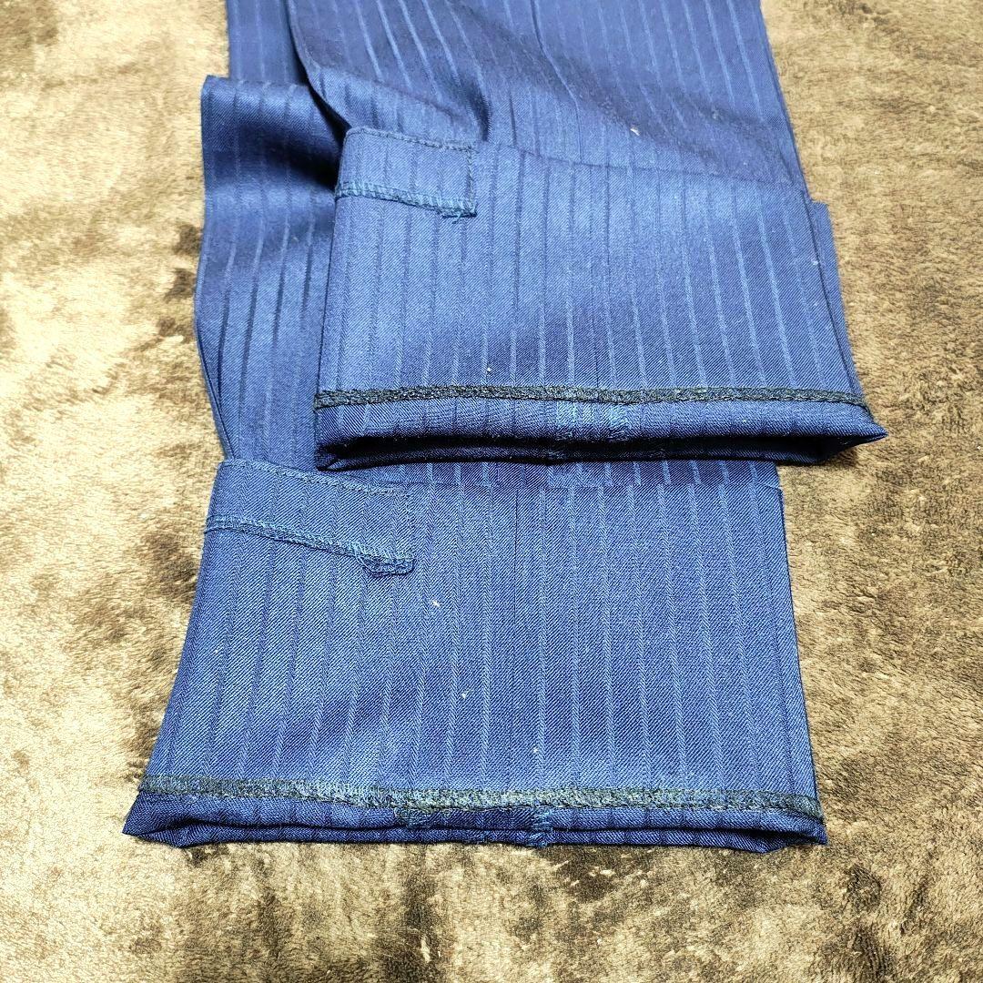 スーツセレクト スリーピーススーツ ネイビー系ストライプ Y7