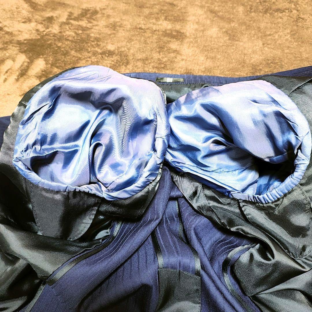 スーツセレクト スリーピーススーツ ネイビー系ストライプ Y7