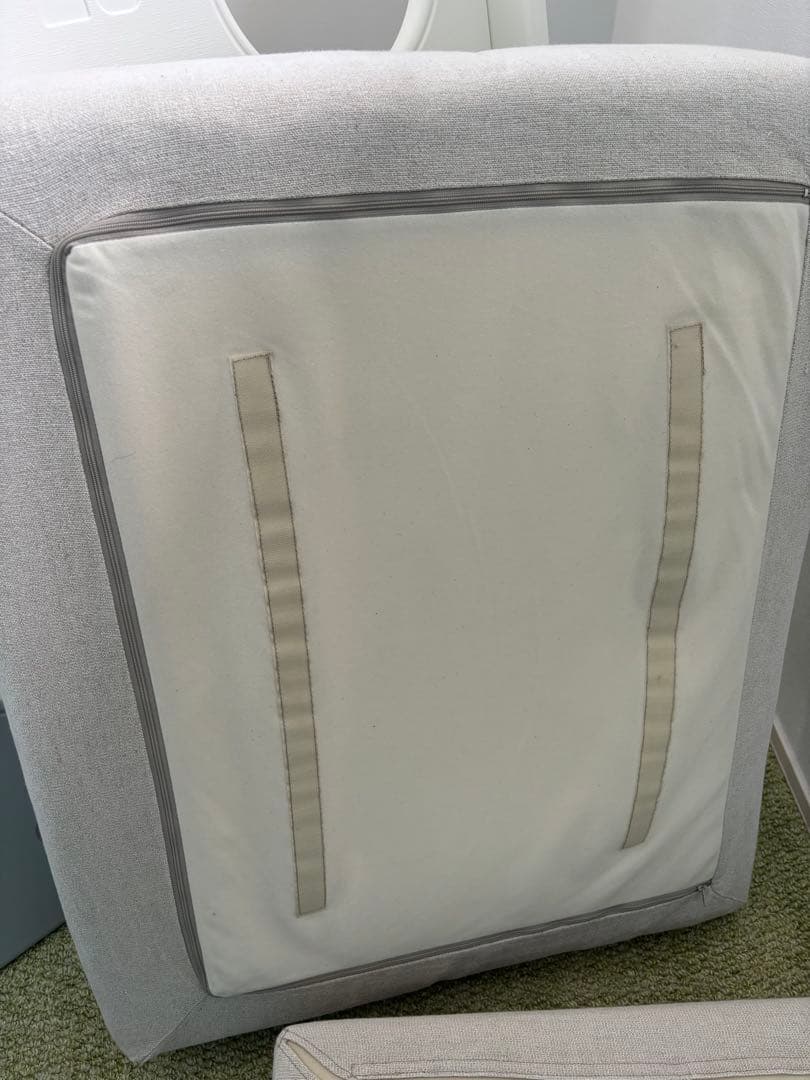 無印良品　オットマン　フェザー・ポケットコイル用カバー付き　脚付き