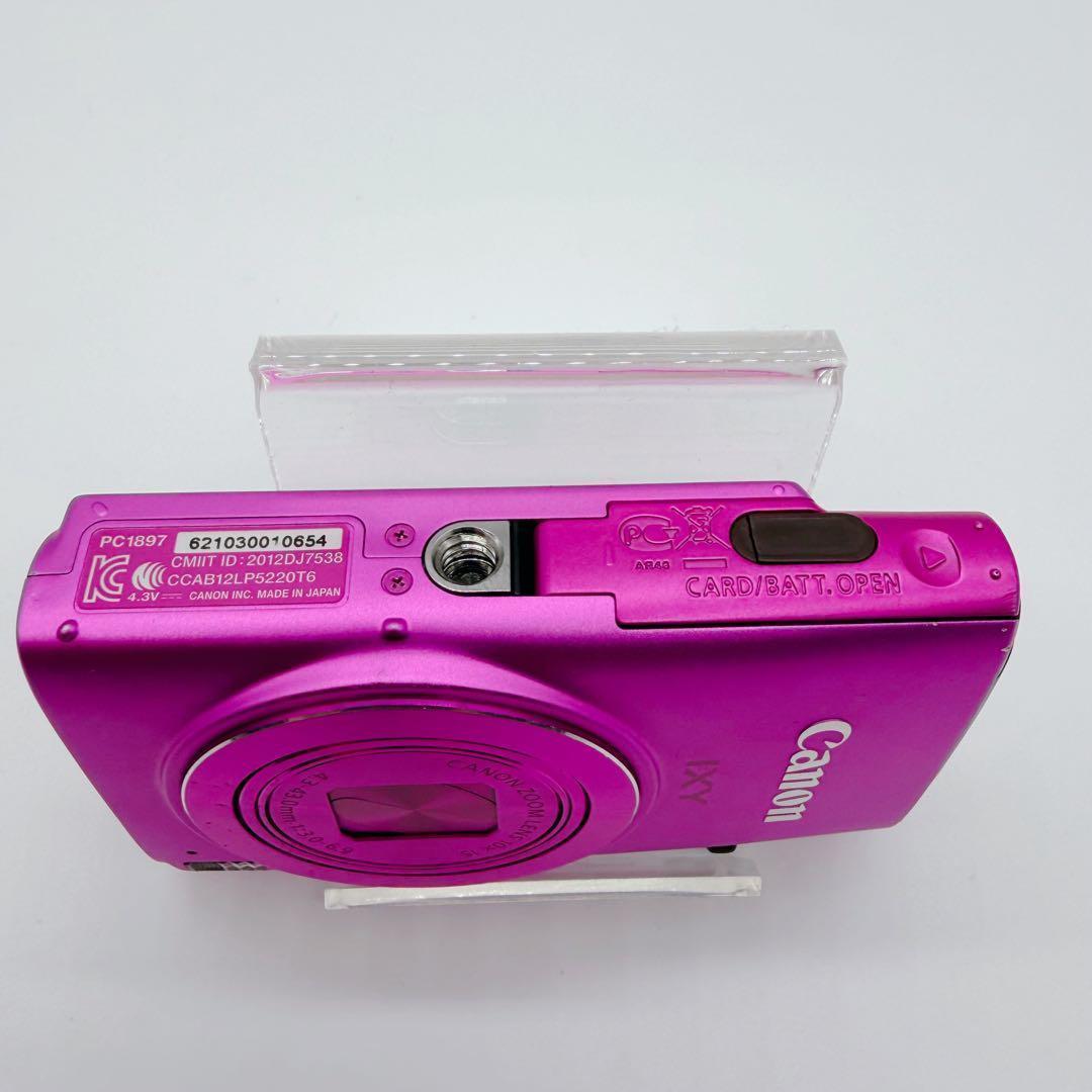 動作良好　Canon IXY 　610F ピンク　箱付　オールドカメラ　コンデジ