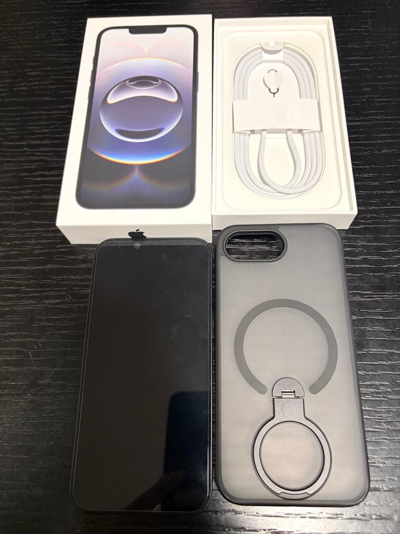 Apple iPhone 16e ブラック本体　セット