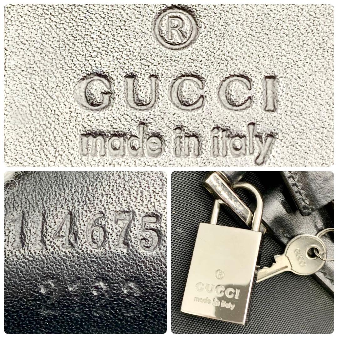 グッチ GUCCI 2way ボストンバッグ 大容量 ショルダーバッグ ブラック