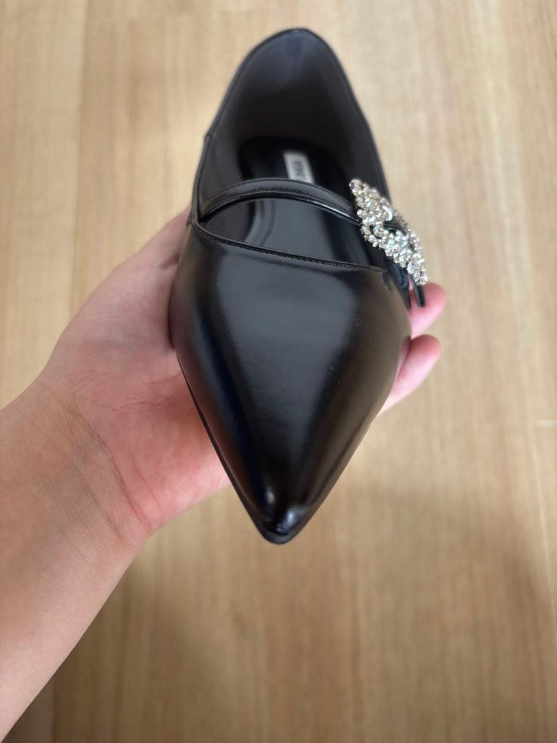 【美品】OHGA オーガ　パンプス　メリージェーン　23cm ブラック