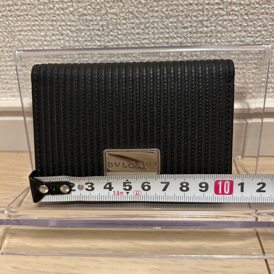 【美品✨】BVLGARI ブルガリ 名刺入れ カードケース 黒 ロゴプレート