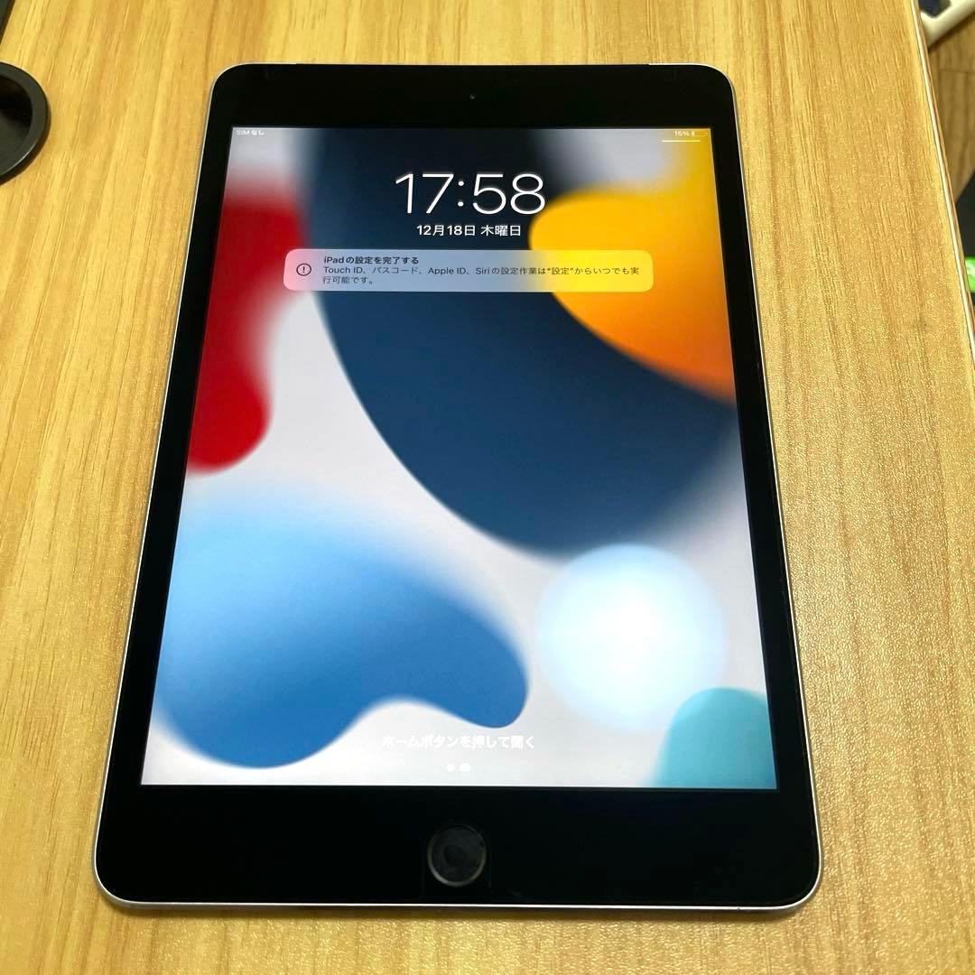美品　Apple iPad mini4 128GB スペースグレイ セルラー