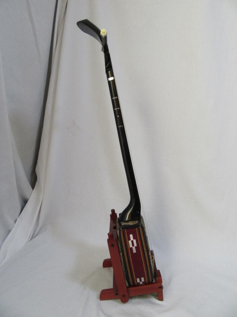 黒*〜様 三線 ケース 爪 楽譜 弦 ギターピック スタンド 初心者向けセット