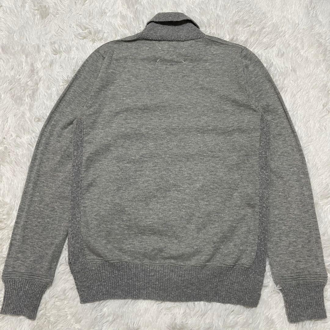 メゾンマルジェラ 17AW タートルネック ネップ加工 ニット グレー Mサイズ