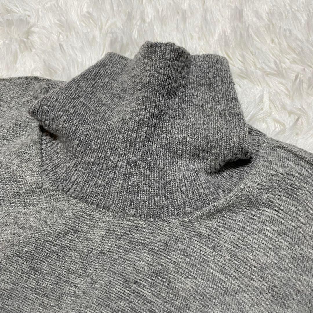 メゾンマルジェラ 17AW タートルネック ネップ加工 ニット グレー Mサイズ