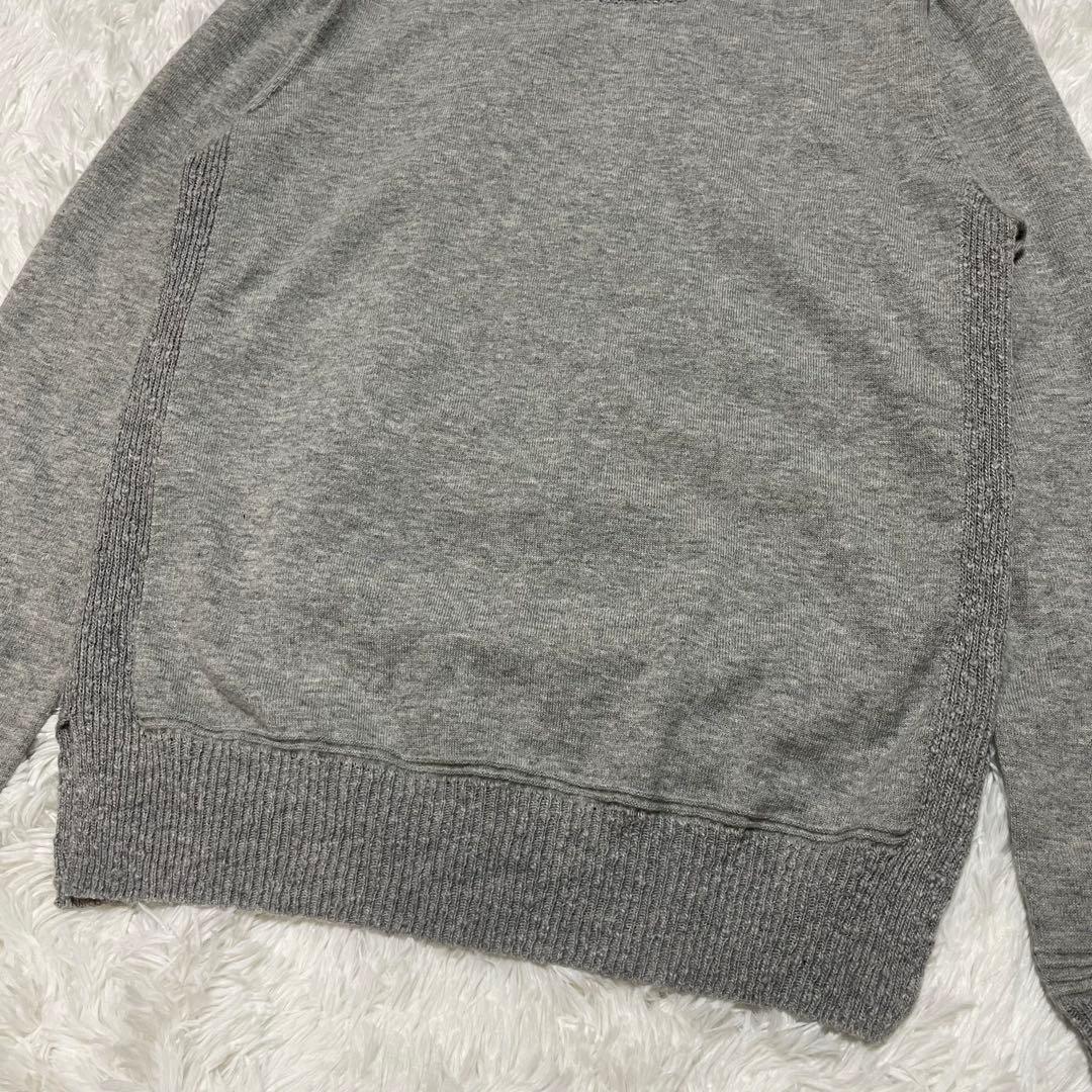 メゾンマルジェラ 17AW タートルネック ネップ加工 ニット グレー Mサイズ