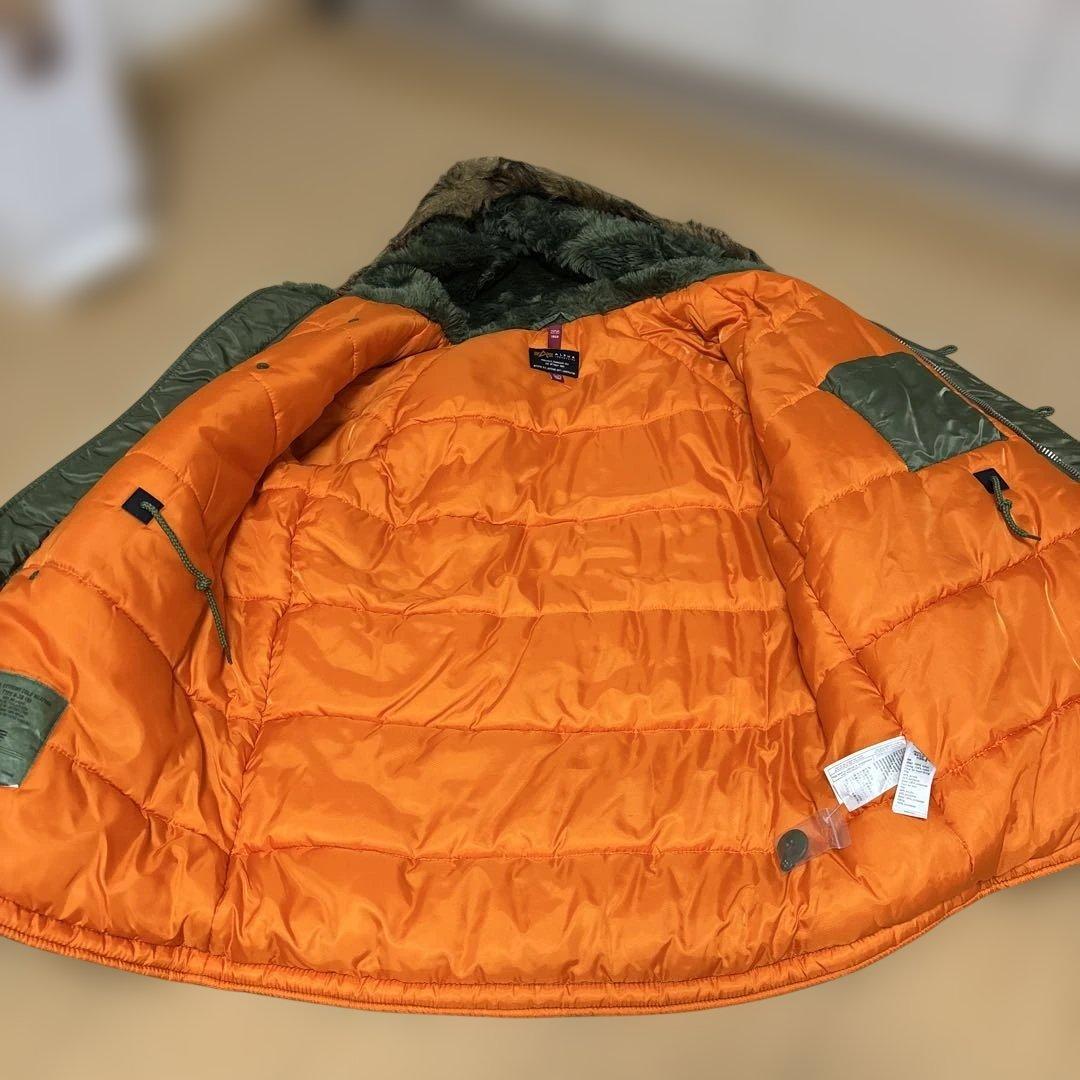 ALPHA オリーブグリーン ミリタリージャケット XL