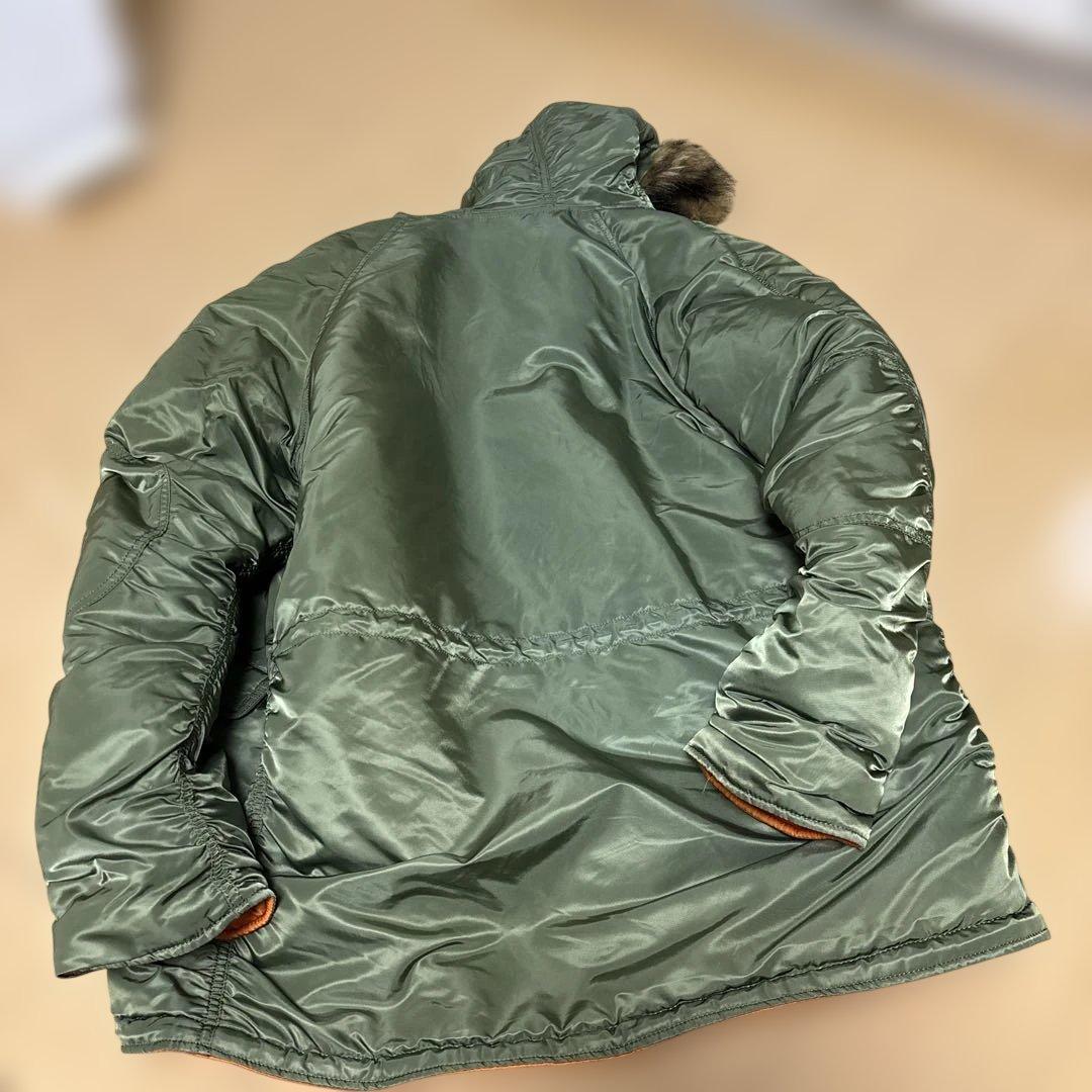 ALPHA オリーブグリーン ミリタリージャケット XL