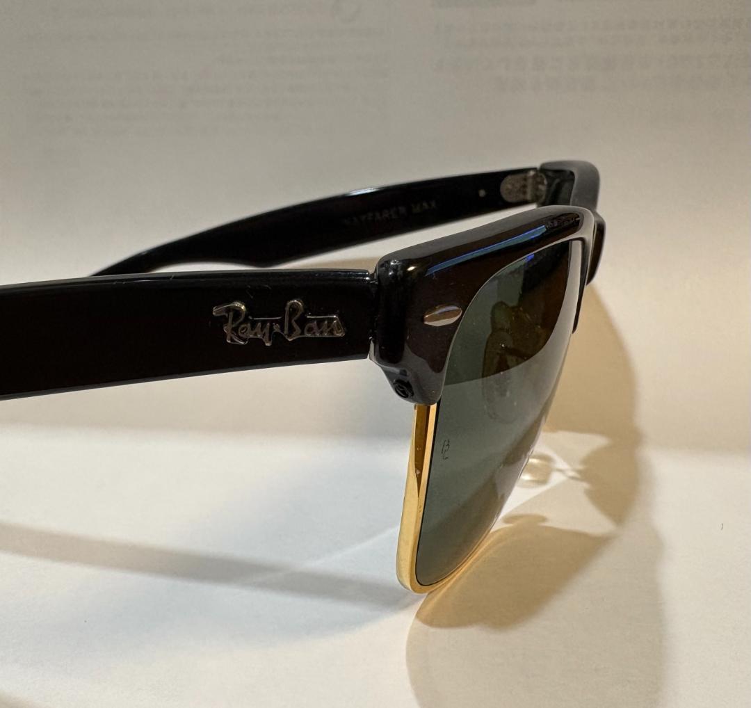 Ray-Ban WAYFARER MAX B&L U.S.A ブラック×ゴールド