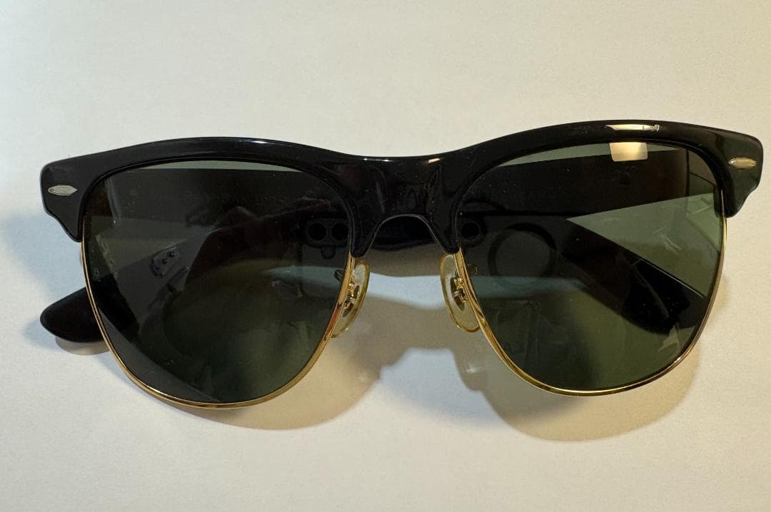 Ray-Ban WAYFARER MAX B&L U.S.A ブラック×ゴールド