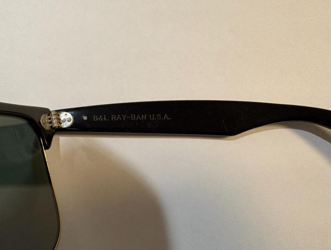 Ray-Ban WAYFARER MAX B&L U.S.A ブラック×ゴールド