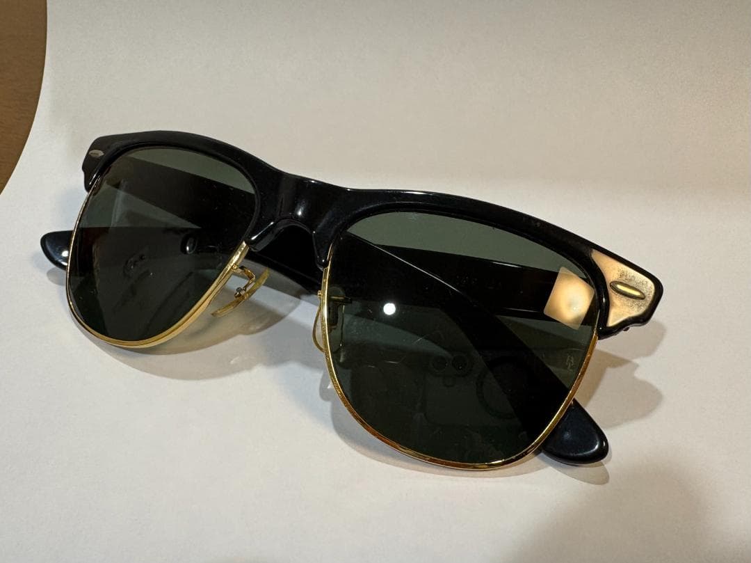 Ray-Ban WAYFARER MAX B&L U.S.A ブラック×ゴールド