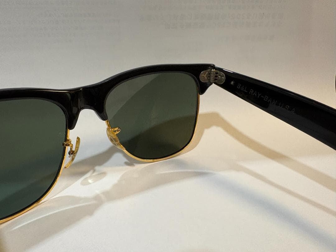 Ray-Ban WAYFARER MAX B&L U.S.A ブラック×ゴールド