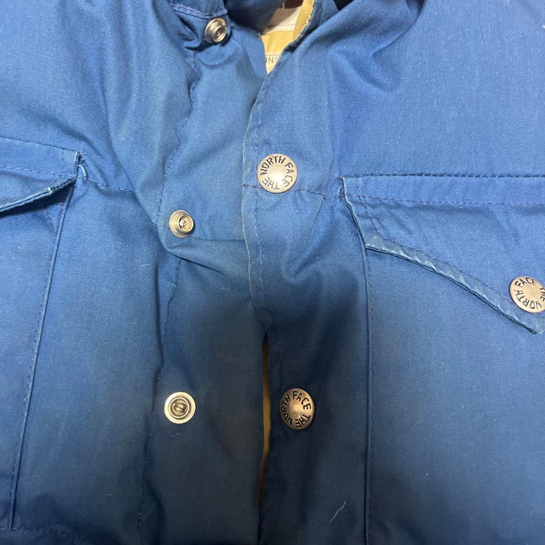 【茶タグ】 THE NORTH FACE ダウンベスト青M